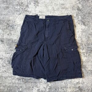Polo Jeans Co Ralph Lauren Mens Navy Blue Cargo Shorts Size 36 1967 RL-067